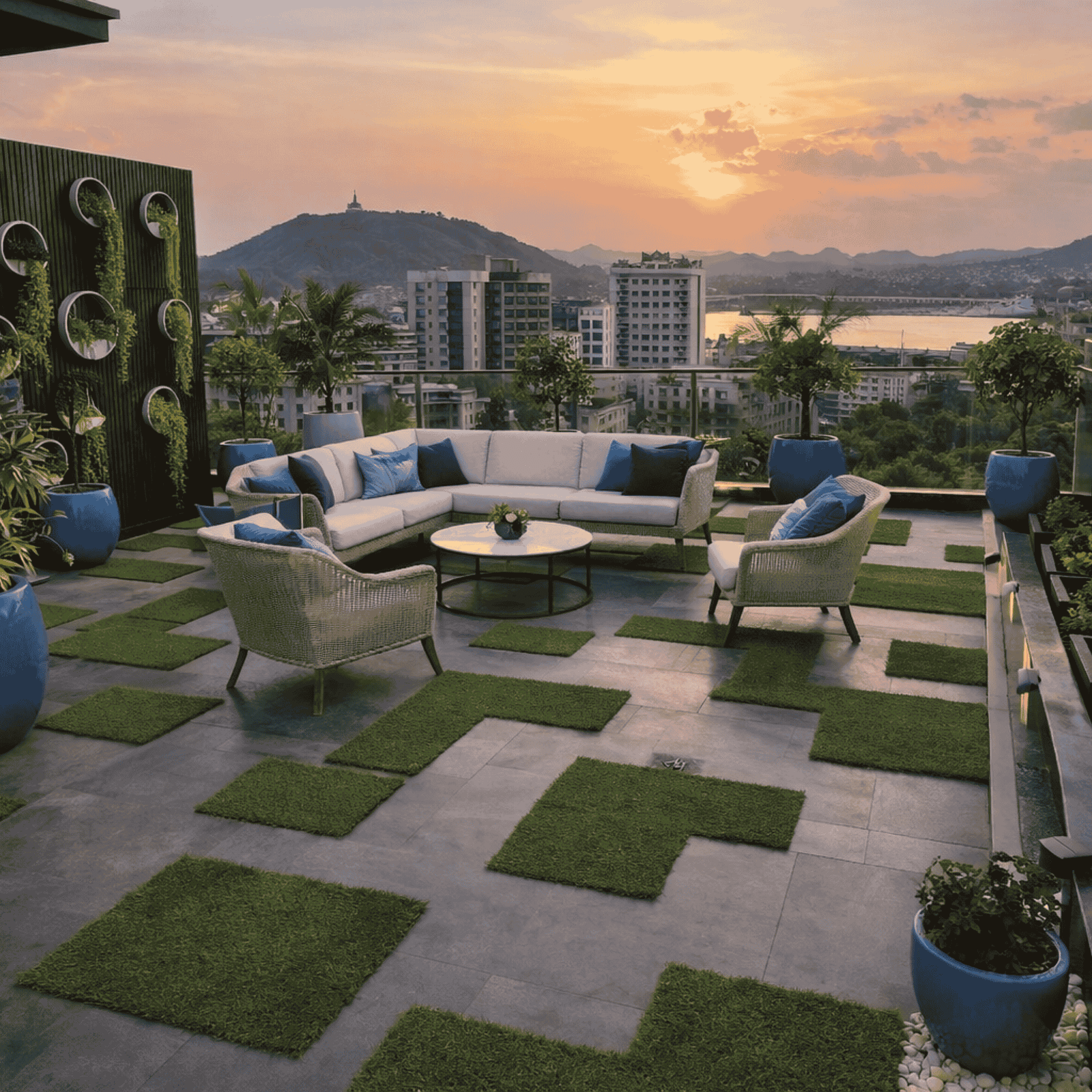 Landscaped Terrace